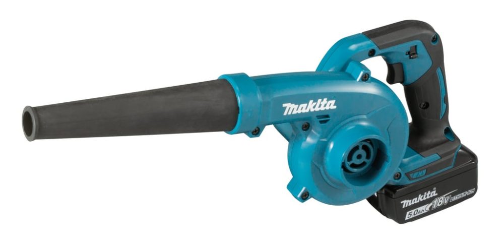 Makita DUB185RT | 18 V Accu Blazer 5,0 Ah accu (1 st), snellader, in doos